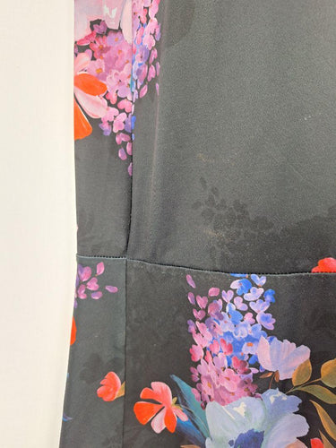 Leona Edmiston Hand Painted Floral Midi Dress Size 16 by SwapUp-Online Second Hand Store-Online Thrift Store
