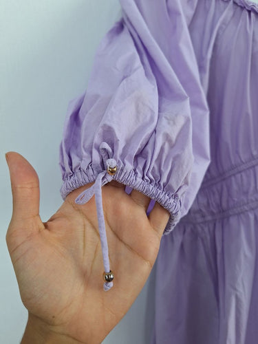 Bohemian Traders Lavender Puff Sleeve Maxi Dress Size XXXXL by SwapUp-Online Second Hand Store-Online Thrift Store