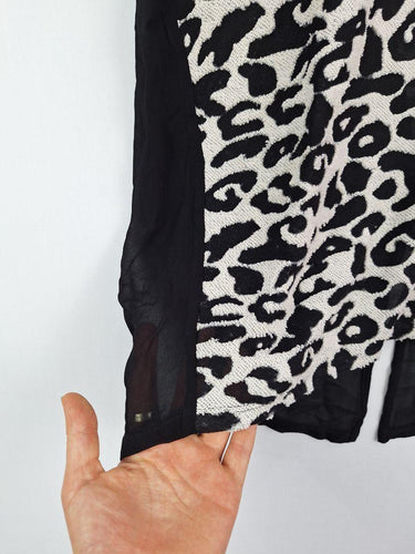 Sass & Bide Textured Leopard Semi-Sheer Top Size XS by SwapUp-Online Second Hand Store-Online Thrift Store
