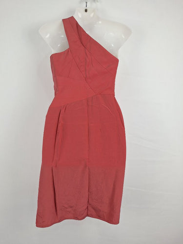 Zimmermann Dusty Rose Silk One Shoulder Cocktail Dress Size 8 by SwapUp-Online Second Hand Store-Online Thrift Store