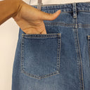 Mister Zimi Frayed Mid Blue Denim Cropped Jeans Size 14 by SwapUp-Online Second Hand Store-Online Thrift Store