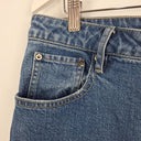 Mister Zimi Frayed Mid Blue Denim Cropped Jeans Size 14 by SwapUp-Online Second Hand Store-Online Thrift Store