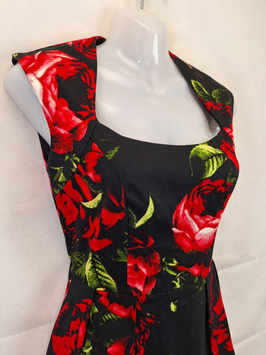 Leona Edmiston Retro Rosy A Line Mini Dress Size 8 by SwapUp-Online Second Hand Store-Online Thrift Store