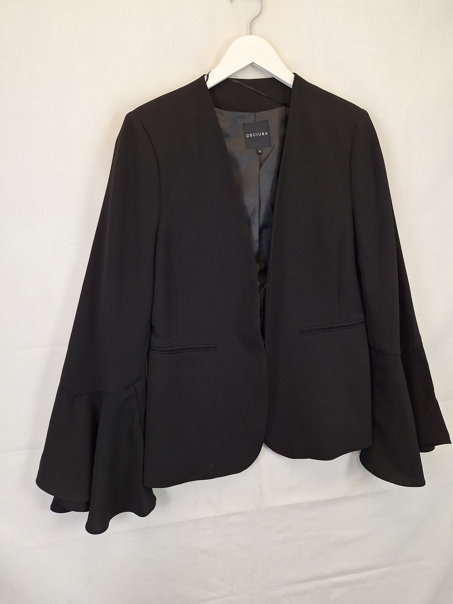 Decjuba Sophisticated Flare Sleeve Blazer Size 12 by SwapUp-Online Second Hand Store-Online Thrift Store