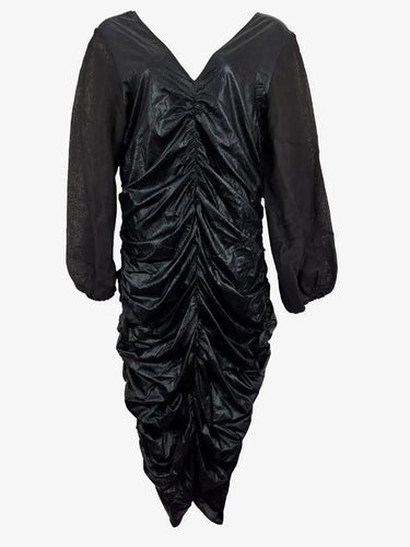11 Honore Black Shimmer Ruched Dress Size XXXL by SwapUp-Online Second Hand Store-Online Thrift Store