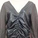 11 Honore Black Shimmer Ruched Dress Size XXXL by SwapUp-Online Second Hand Store-Online Thrift Store