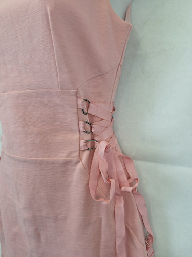 Oxford  Romantic Lace Up Midi Dress Size 8 by SwapUp-Online Second Hand Store-Online Thrift Store