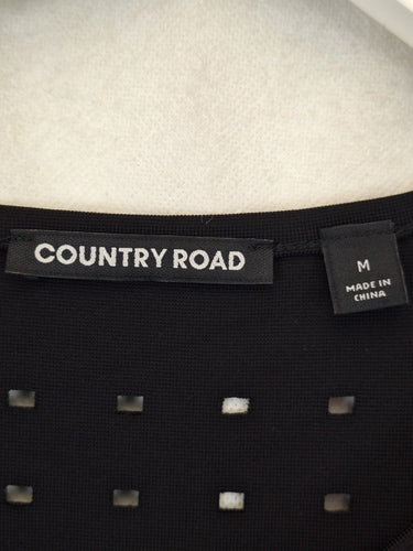 Second-Hand - Country Road Stylish Cut Out Stretch T-shirt Size M - SwapUp