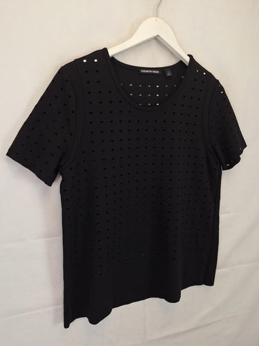 Second-Hand - Country Road Stylish Cut Out Stretch T-shirt Size M - SwapUp