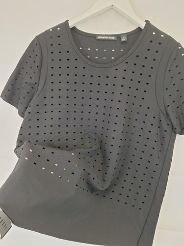 Second-Hand - Country Road Stylish Cut Out Stretch T-shirt Size M - SwapUp