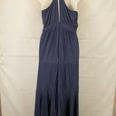Sheike Navy Tie Front Hi-low Summer Midi Dress Size 10 by SwapUp-Online Second Hand Store-Online Thrift Store