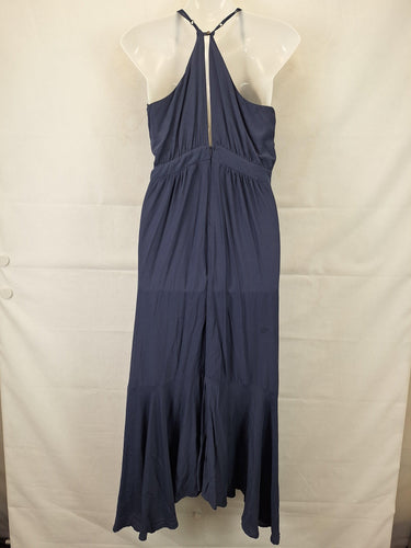 Sheike Navy Tie Front Hi-low Summer Midi Dress Size 10 by SwapUp-Online Second Hand Store-Online Thrift Store