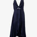 Sheike Navy Tie Front Hi-low Summer Midi Dress Size 10 by SwapUp-Online Second Hand Store-Online Thrift Store
