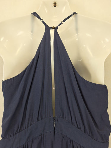 Sheike Navy Tie Front Hi-low Summer Midi Dress Size 10 by SwapUp-Online Second Hand Store-Online Thrift Store