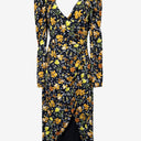 By Johnny Bella Floral Tuck Wrap Midi Dress Size 10 by SwapUp-Online Second Hand Store-Online Thrift Store