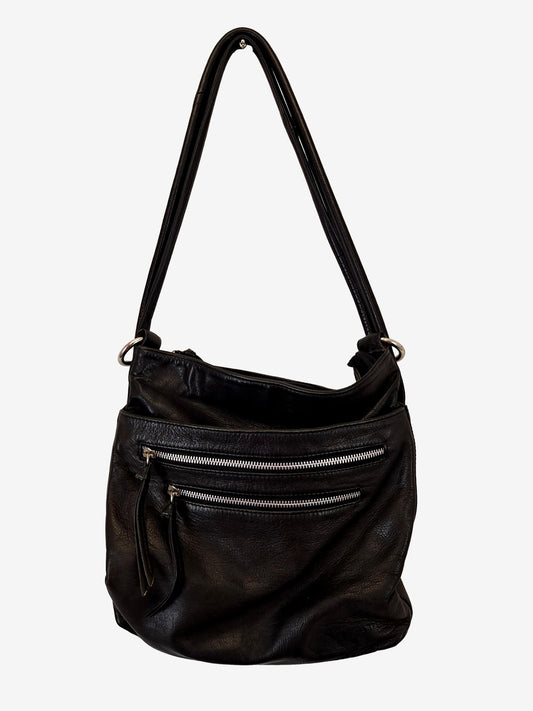 Gabee  Indiana Leather Convertible Bag by SwapUp-Online Second Hand Store-Online Thrift Store