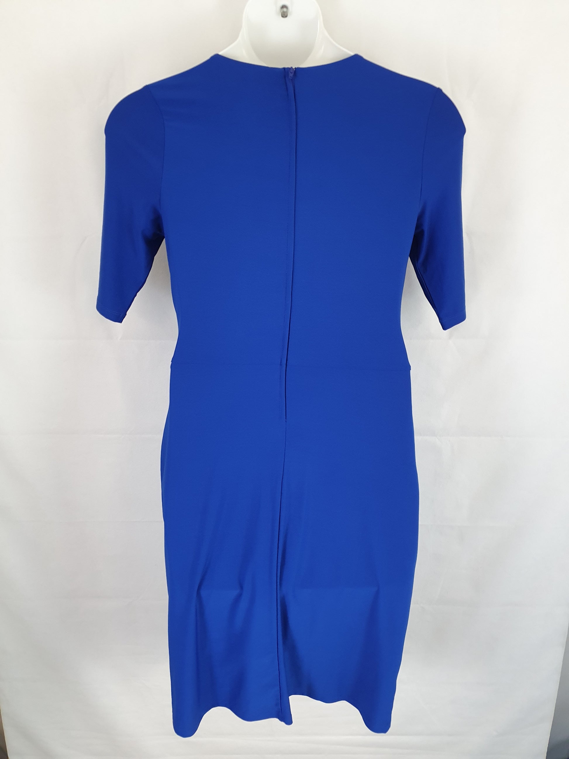 Diana Ferrari Stretch Side Gathered Office Staple Mini Dress Size 12 by SwapUp-Online Second Hand Store-Online Thrift Store