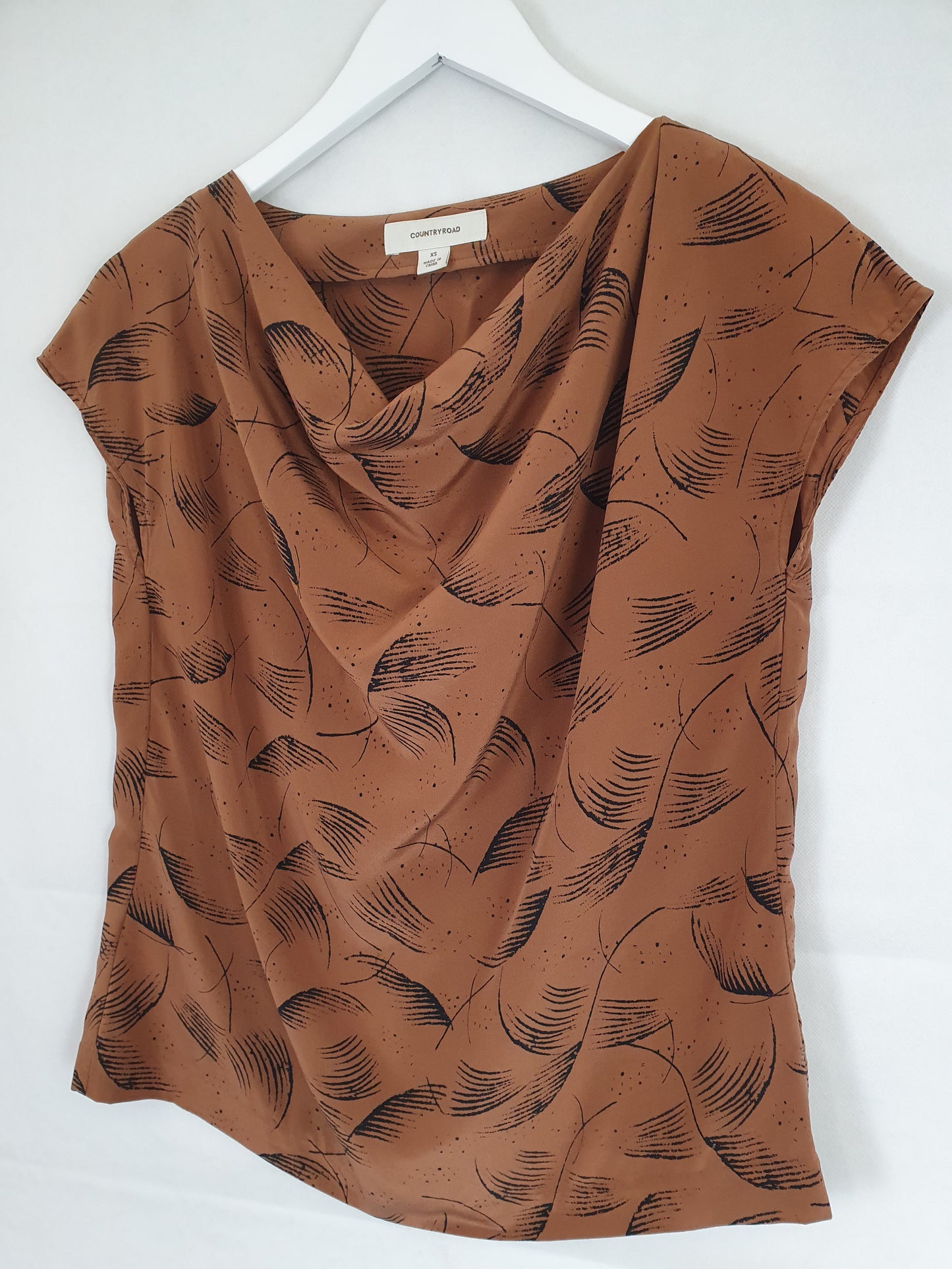 Country Road Cowl Neck Top Size XS by SwapUp-Online Second Hand Store-Online Thrift Store