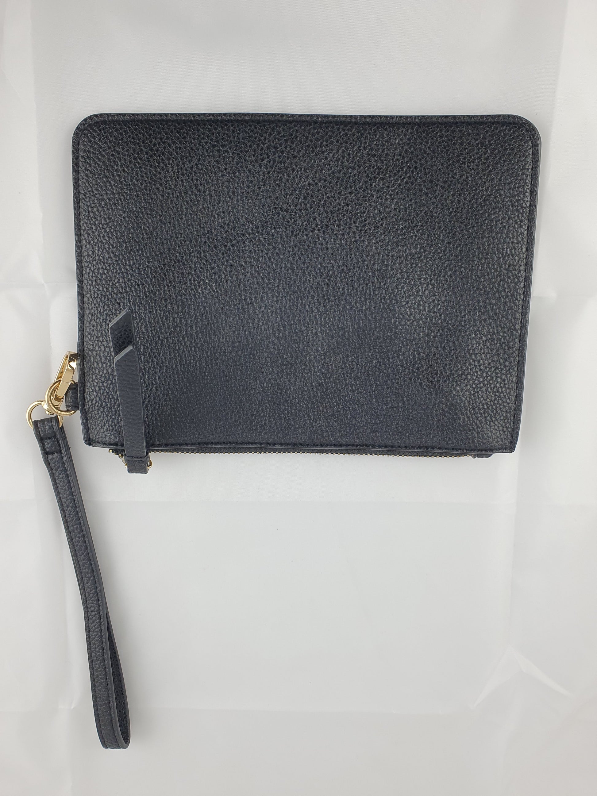 Tony Bianco Black Faux Leather Wrist  Clutch by SwapUp-Online Second Hand Store-Online Thrift Store