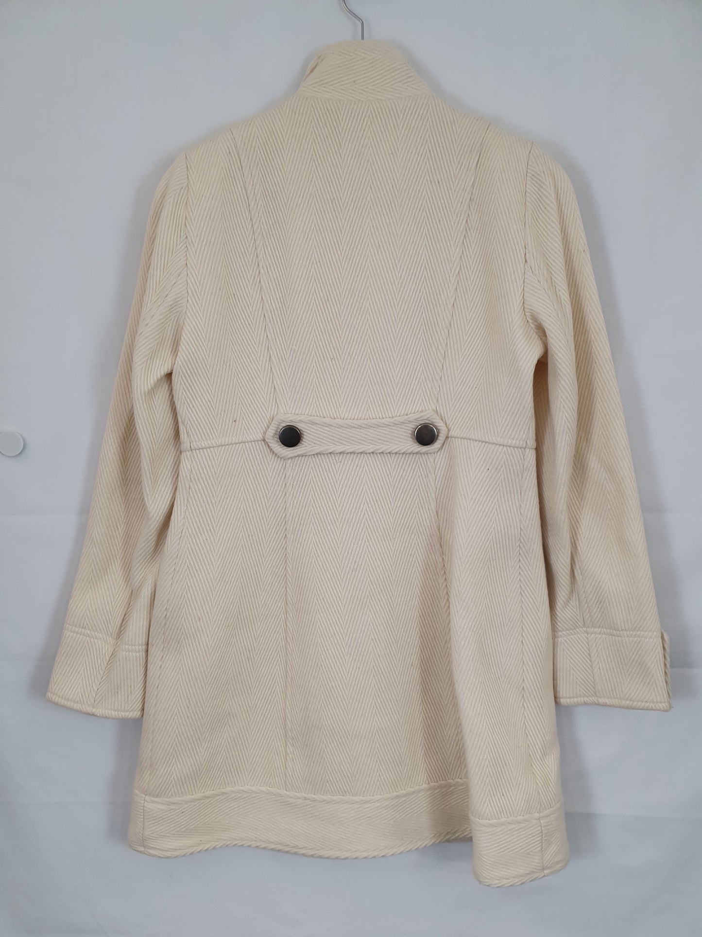 Pilgrim Off White Button Coat Size 12 by SwapUp-Online Second Hand Store-Online Thrift Store