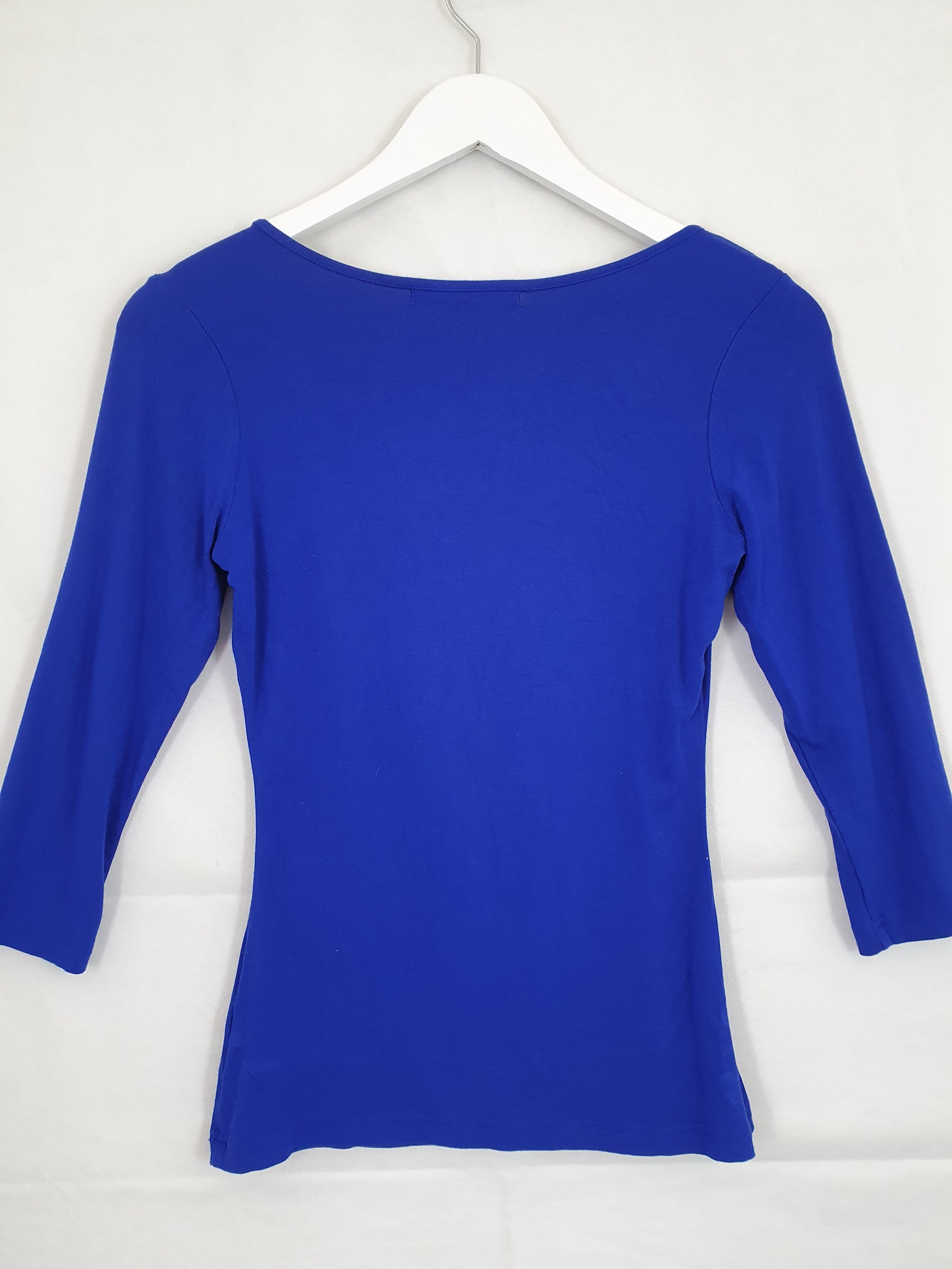Review Frills Navy Top Size 6 by SwapUp-Online Second Hand Store-Online Thrift Store