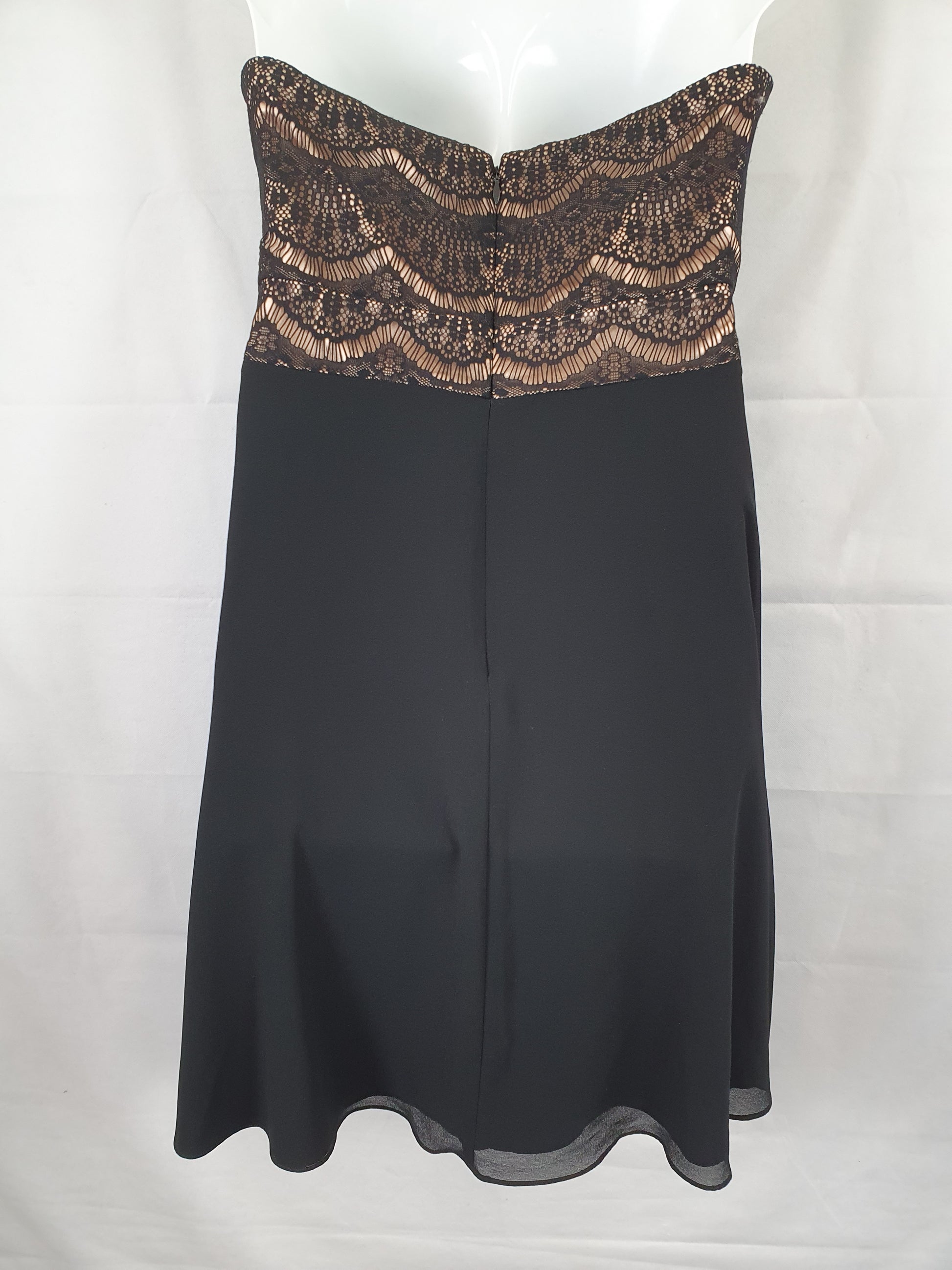 City Chic Strapless Lace Lined Evening Mini Dress Size XS Plus by SwapUp-Online Second Hand Store-Online Thrift Store