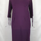 Leona Edmiston Gilda Merlot Midi Dress Size L by SwapUp-Online Second Hand Store-Online Thrift Store