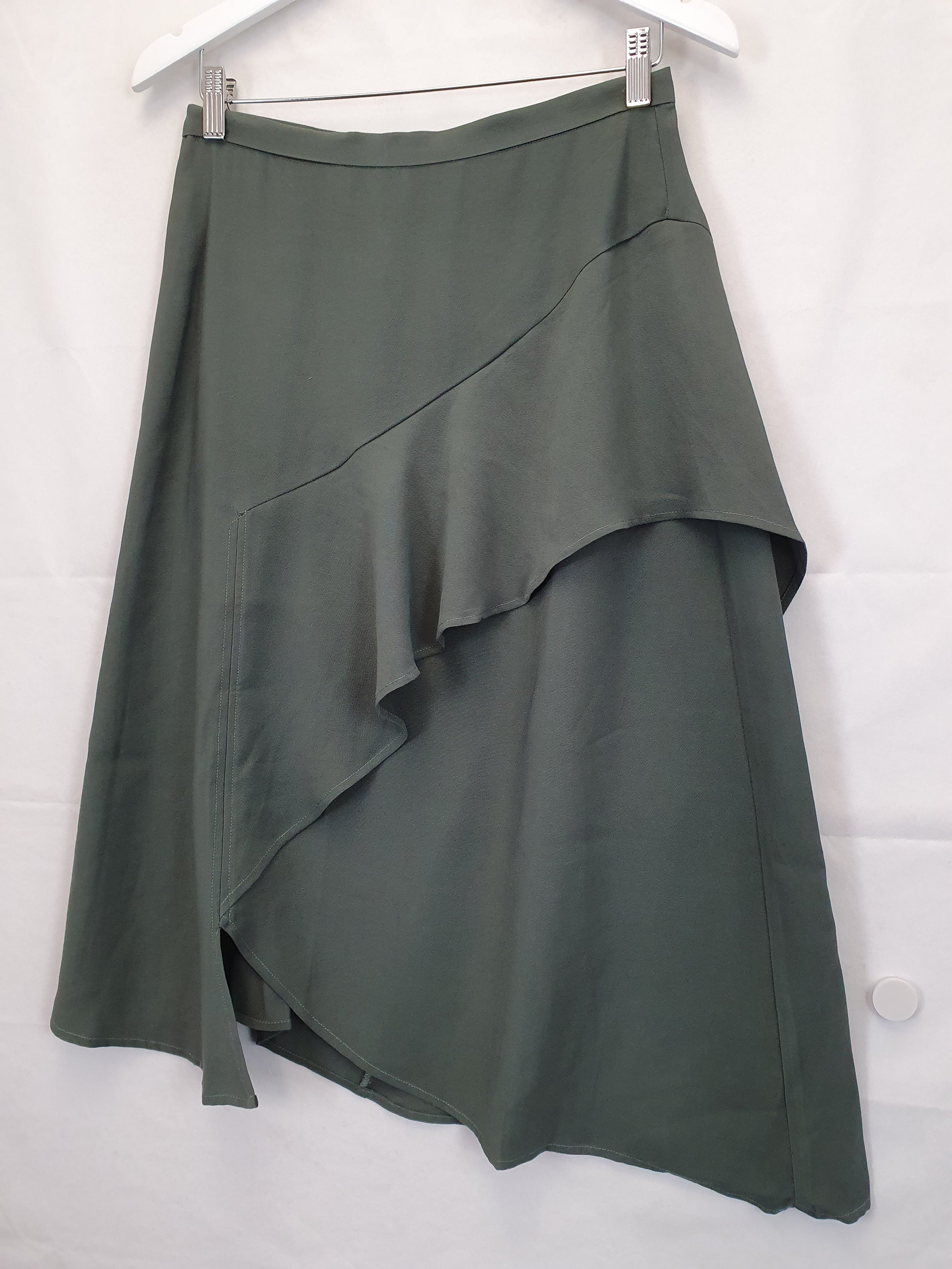 Piper Fern Frill Midi Skirt Size 10 Petite by SwapUp-Online Second Hand Store-Online Thrift Store