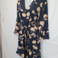 Witchery Navy Floral Long Sleeve Midi Dress Size 4 by SwapUp-Online Second Hand Store-Online Thrift Store