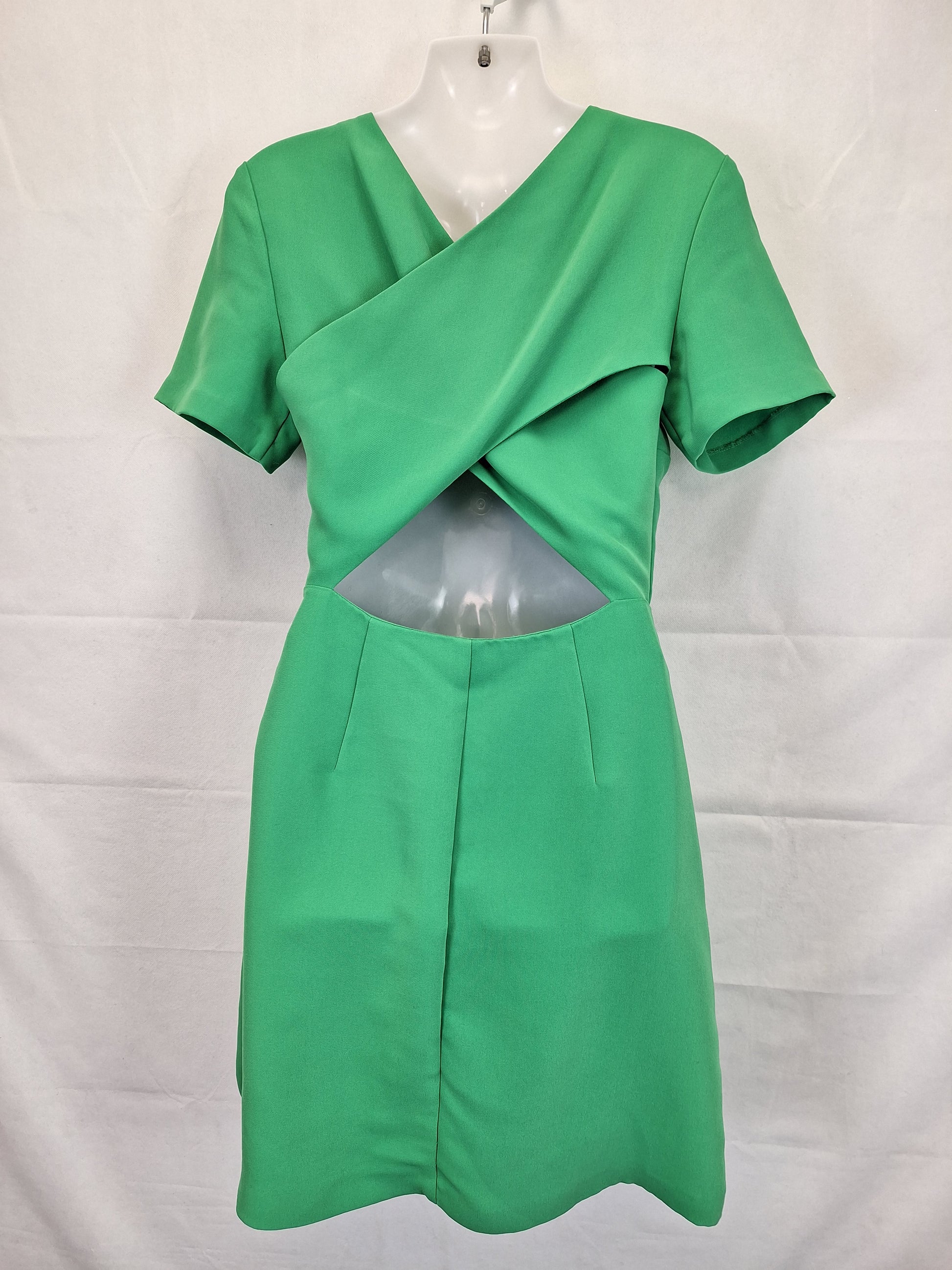 Warehouse Apple Green Work Mini Dress Size 10 by SwapUp-Online Second Hand Store-Online Thrift Store