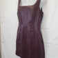 Portmans Mulberry Faux Leather Midi Dress Size 10 by SwapUp-Online Second Hand Store-Online Thrift Store