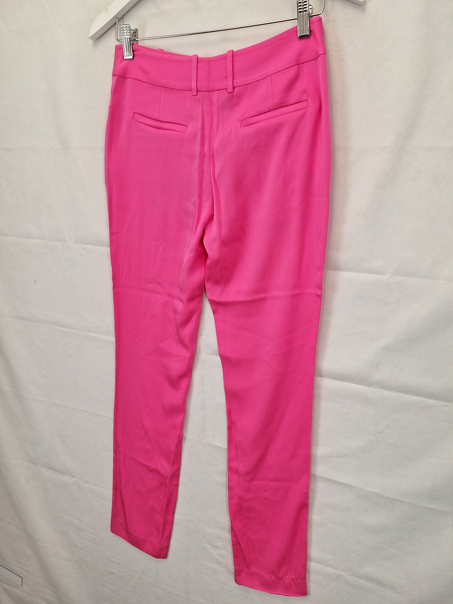 Sass & Bide Fluo Pink Pop Silk Blend Pants Size 6 by SwapUp-Online Second Hand Store-Online Thrift Store