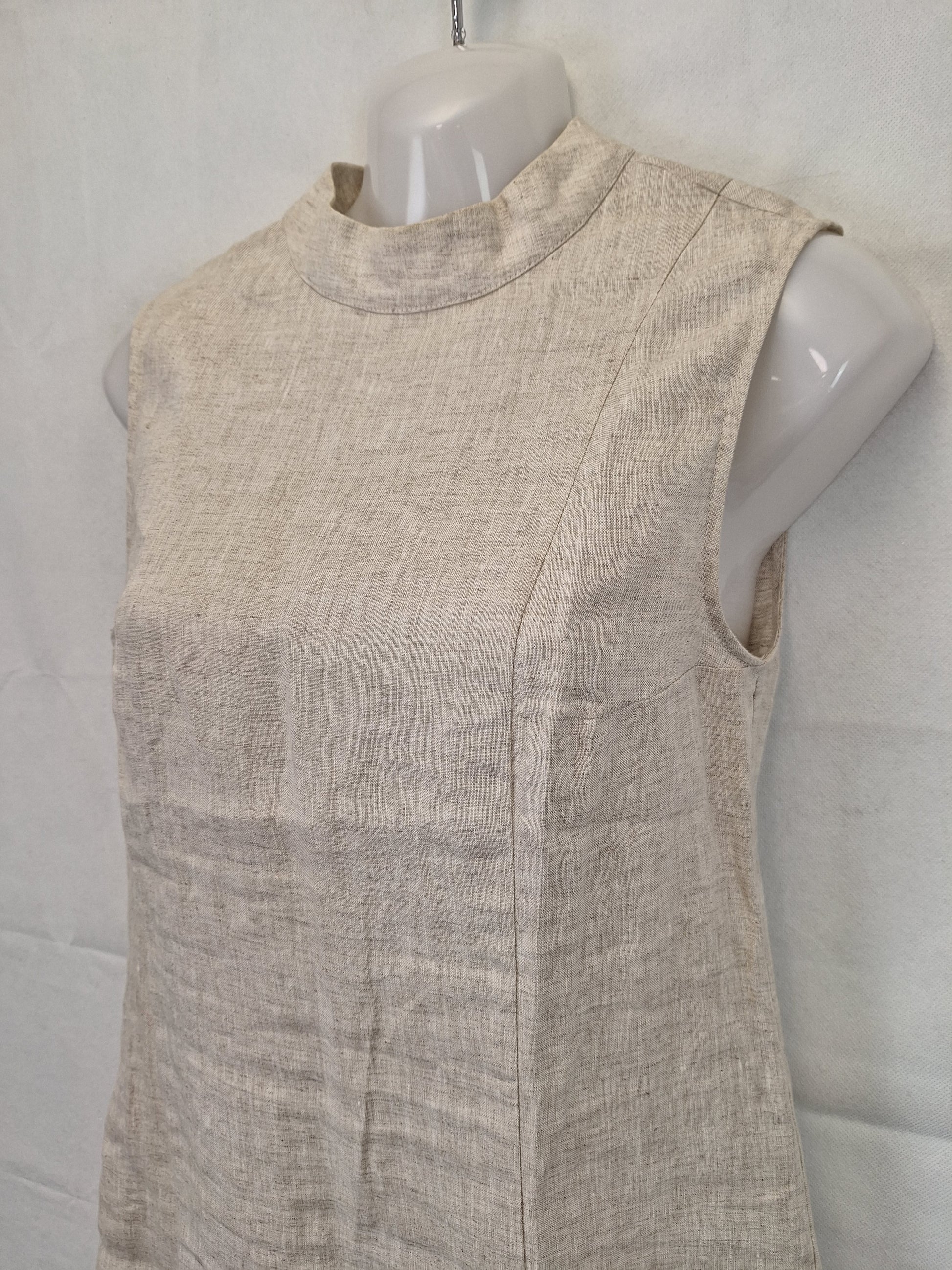 Sir Linen Summer Mini Dress Size 6 by SwapUp-Online Second Hand Store-Online Thrift Store