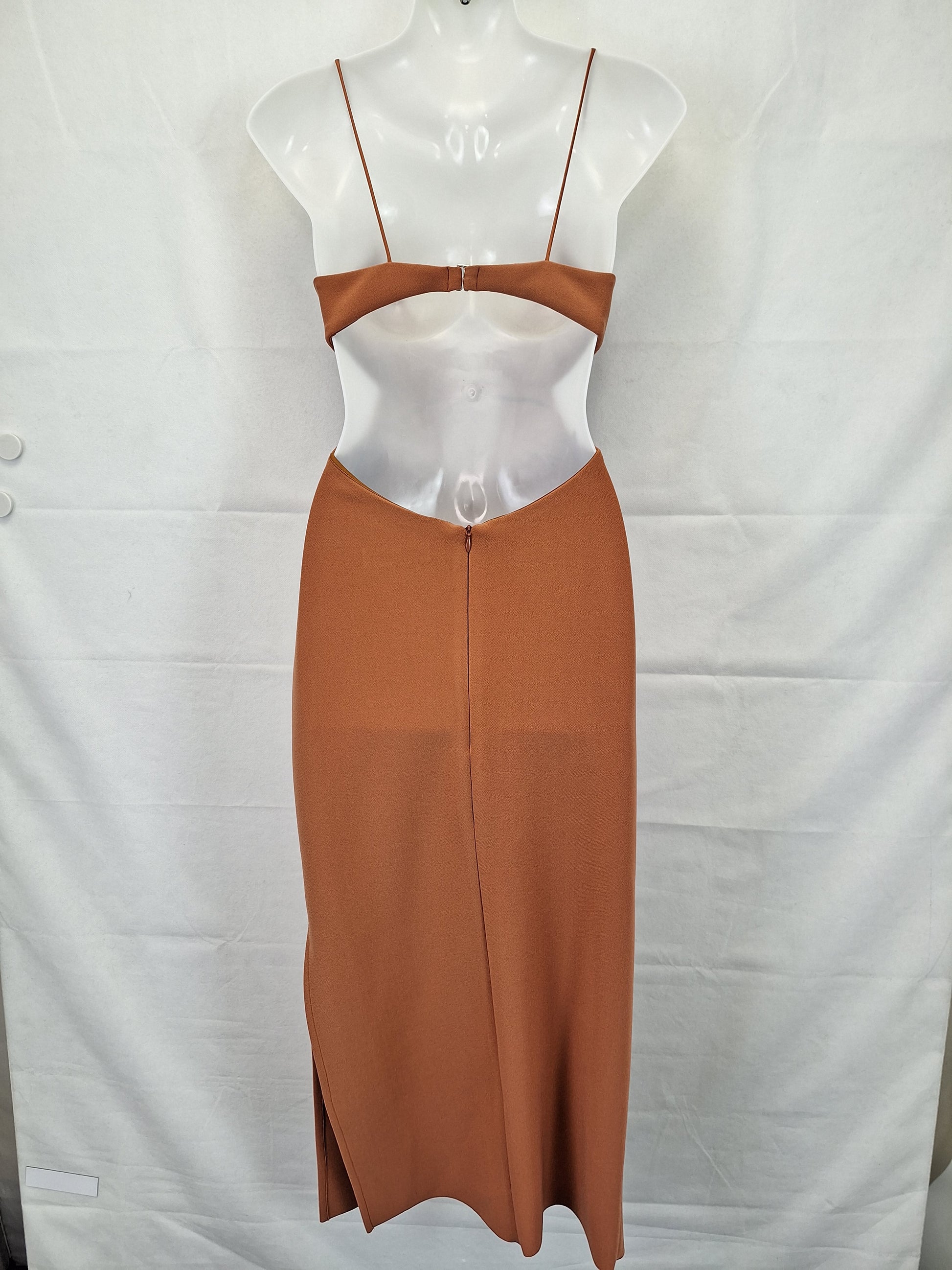 Bec & Bridge Rust Cut Out Evening Dress Size 8 by SwapUp-Online Second Hand Store-Online Thrift Store