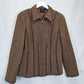Zoe Brown Tweed Jacket Size 12 by SwapUp-Online Second Hand Store-Online Thrift Store