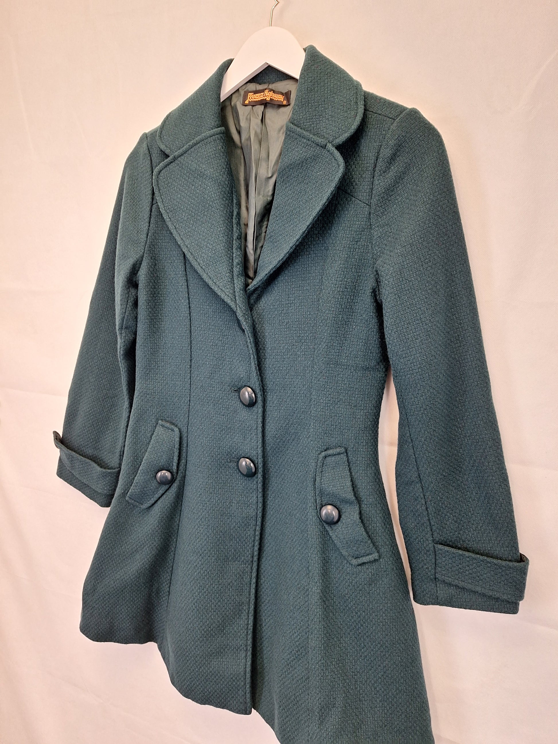 Princess Highway Emerald  Wool Blend Jacket Size 8 by SwapUp-Online Second Hand Store-Online Thrift Store
