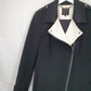 Portmans Classy Monochrome Coat Size 12 by SwapUp-Online Second Hand Store-Online Thrift Store