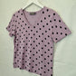 Jacqui.E Lilac Polka Dot Knit Top Size S by SwapUp-Online Second Hand Store-Online Thrift Store