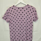 Jacqui.E Lilac Polka Dot Knit Top Size S by SwapUp-Online Second Hand Store-Online Thrift Store