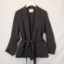 Lois Hazel Charcoal Belted Office Staple Jacket Size 10 by SwapUp-Online Second Hand Store-Online Thrift Store