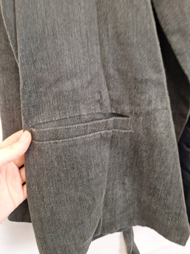 Lois Hazel Charcoal Belted Office Staple Jacket Size 10 by SwapUp-Online Second Hand Store-Online Thrift Store