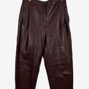 Saba Burgundy Faux Leather Soft Pants Size 12 by SwapUp-Online Second Hand Store-Online Thrift Store