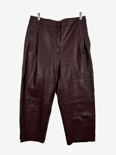 Saba Burgundy Faux Leather Soft Pants Size 12 by SwapUp-Online Second Hand Store-Online Thrift Store