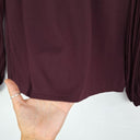 Witchery Merlot Pleated Chiffon Sleeve Top Size XXS by SwapUp-Online Second Hand Store-Online Thrift Store