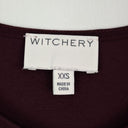 Witchery Merlot Pleated Chiffon Sleeve Top Size XXS by SwapUp-Online Second Hand Store-Online Thrift Store