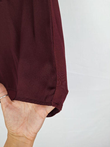 Witchery Burgundy Sleeveless Office Top Size XS by SwapUp-Online Second Hand Store-Online Thrift Store