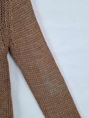 Massimo Dutti Mocha Chunky Weave Knit Cardigan Size XS by SwapUp-Online Second Hand Store-Online Thrift Store