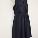 G2000 Soft Pleated Navy Work Midi Dress Size M by SwapUp-Online Second Hand Store-Online Thrift Store
