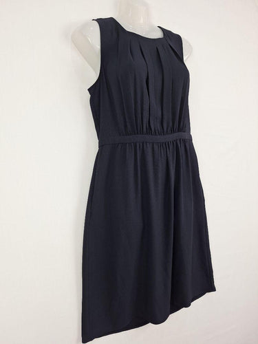 G2000 Soft Pleated Navy Work Midi Dress Size M by SwapUp-Online Second Hand Store-Online Thrift Store