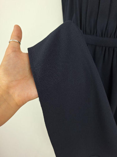 G2000 Soft Pleated Navy Work Midi Dress Size M by SwapUp-Online Second Hand Store-Online Thrift Store